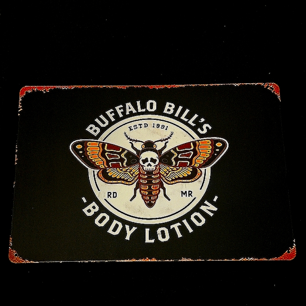 Buffalo Bill Lotion Aluminum Decorative Sign